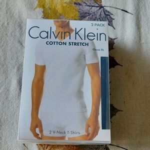 NEW Mens Calvin Klein Cotton Stretch 2-Pack Black